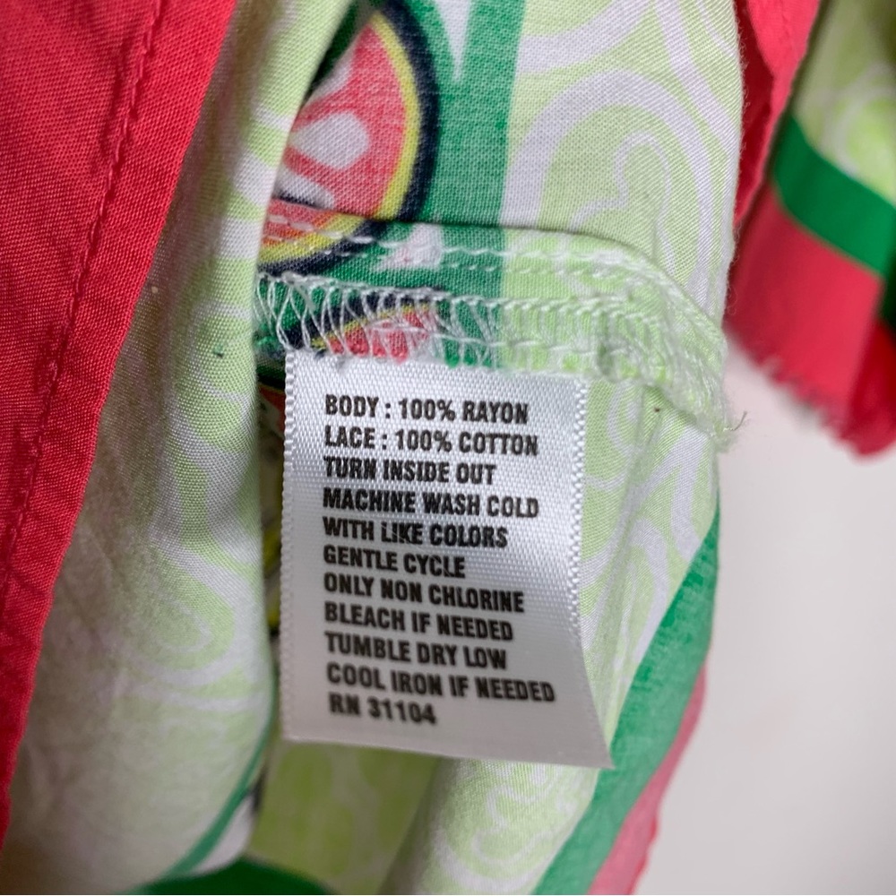 Crown & Ivy pink and green boho print blouse M - Picture 5 of 5